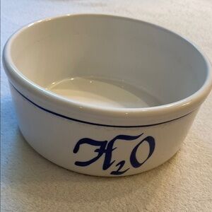 Vintage MCM H2O pottery dog bowl